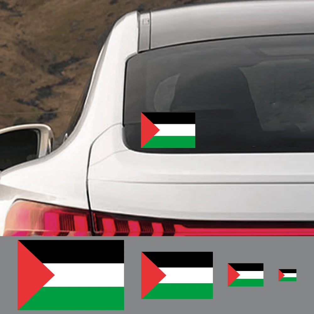 3-teiliges Palästina-Flaggen-Aufkleberset – Vinyl-Sticker für Auto, Fenster, Laptop & mehr